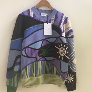 House of Sunny Hypnotise Violet Crew sweater. Brand new with tags. Size XS.